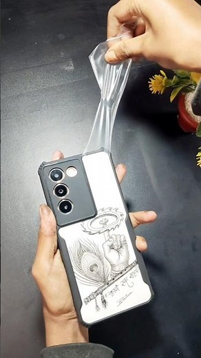Customized Phone Cover Drawing 🎨📱 | DIY Transparent Phone Case Art