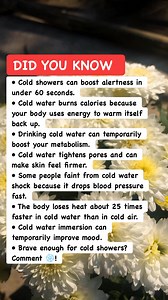 90K views · 782 reactions | Cold Showers Do THIS to Your Body ❄️ #coldshowers #healthfacts #viralreels | Amazing Facts | Facebook