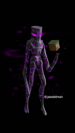Creating an Enderman Character Model in 3D