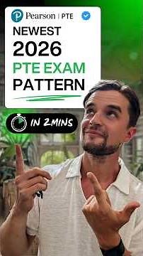 PTE Exam Pattern in 2 mins (2026 UPDATED Structure & Format overview) #PTEexam #shorts