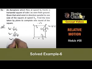 Class 11 Physics | Relative Motion | #8 Solved Example-6 on Relative Motion | For JEE & NEET