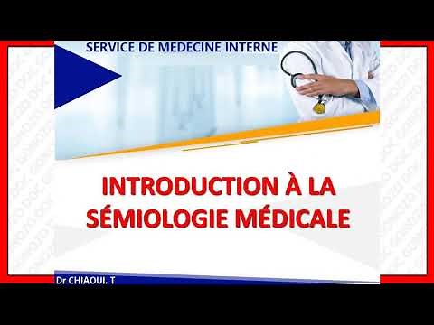 introduction à la sémiologie et rédaction de l'observation médicale