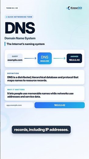 What Is DNS? The Domain Name System Explained #Shorts
