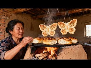 ASMR | Butterfly Mantou: A Rare 500-Year Chinese Art | 蝴蝶烧饼 | 中国特色美食 | No Talking | 非遗文化