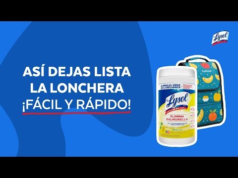 ¿Cómo desinfectar la lonchera?
