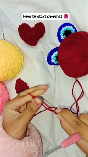 how to chrochet for beginners part-1❤️🥰 how to make chain 🧶#chrochet #shorts #begginers #handmade