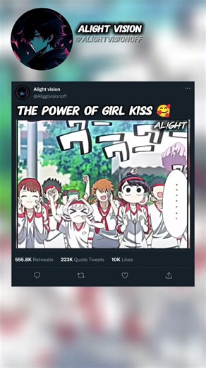 The power of Girl kiss 💋