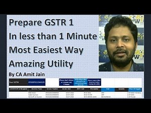 Create GSTR1 Automatically in less than 1 Minute