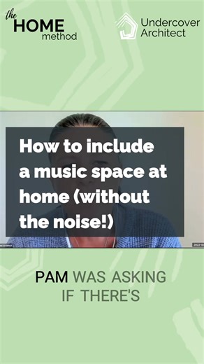 Want to add a music room to your new build but worried about the noise? Here’s how to design a connected yet sound-separated space for creativity. 🎶📐 New here? 🤝 Join me @undercoverarchitect to get it right when designing, building or renovating your home, and save time, money and stress (whoever you’re working with). 📗 Get my free ’How to Design a Home’ 5 Step E-Guide to kickstart your home design journey. DM me GUIDE to snag your free copy! 🌱 Grab your free copy of '44 Ways to Create a Su