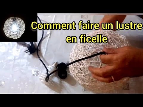 🛠️ Comment fabriquer un lustre en ficelle DIY ? ✨ (Tuto Facile)