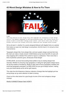 43 Worst Design Mistakes & How to Fix Them - SlideServe