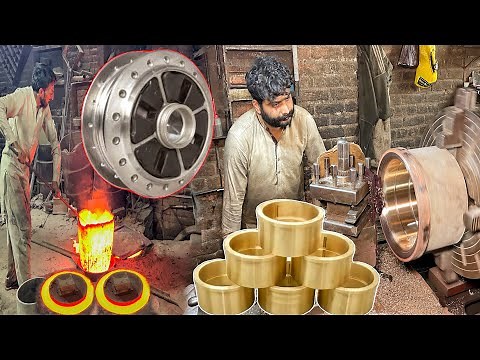 Manufacturing process Of Biggest Shaft Bush //HardWorking Shaft Bush Mass Production