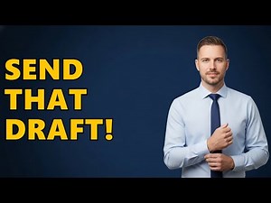 How Do I Send A Draft Email In Outlook?