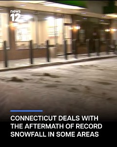 DIGGING OUT: News 12 is monitoring road conditions across the region, urging drivers to slow down and use extra caution as snowplows work to clear streets. READ MORE: https://bit.ly/4pY25vq | News 12 Connecticut