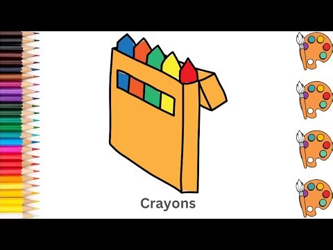 Crayons - Sketch Art and Paint | Step by step tutorial | Pencil to Palette