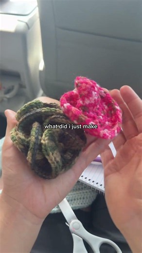 crochet with me while in the car! #crochet #fidget #yarn