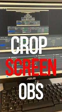 How to Crop Screen Capture in OBS Studio #obs #obsstudio #cropscreen #screencapture #screenrecorder