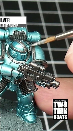 How to Paint Alpha Legion Space Marines for Horus Heresy using Two Thin Coats Paints