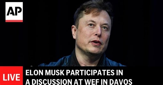 Davos LIVE: Elon Musk participates in a discussion at World Economic Forum