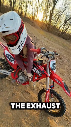 Cold weather tip!! #coldhands! #moto #dirtbike #kid #exhaust #65cc #newbike