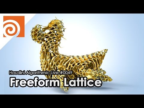 Houdini Algorithmic Live #049 - Freeform Lattice
