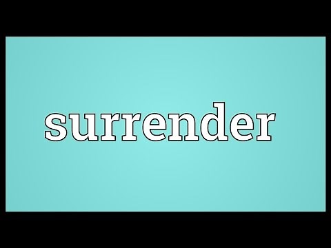 Surrender Meaning