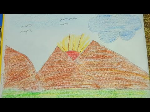 How to draw hill view easy drawing.....#drawing#easydrawing#art