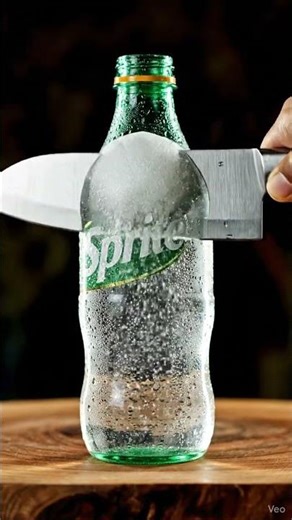 Realistic sprite bottle cutting 🍾 #ai #shorts #relaxing