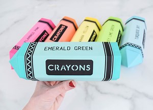 2K views · 50 reactions | Colorful crayon and pencil boxes make for great DIY teacher appreciation gifts!✏️ These crayons and pencil gift boxes can hold candy, a small gift, or a gift card very easily and will be a great decoration for their classroom too! Here's the link: https://www.abbikirstencollections.com/diy-teacher-appreciation-gift-boxes/ | Abbi Kirsten Collections | Facebook