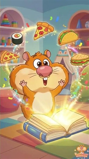 📚🌍 Hammy's Magical World Food Book! 🐹✨