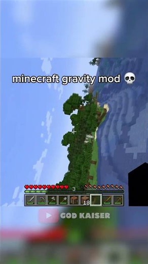 Minecraft Gravity Mod Is Hilarious! #minecraft #minecraftshorts
