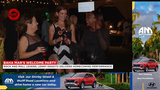 6.7K views · 29 reactions | "Good food and good music" - a statement that resonated with the attendees of 2025's Bahamas Culinary and Arts Festival Welcome Party Friday night. The sold out event featured Baha Mar's signature restaurants, live music by Stazzie Regina and an electrifying headliner performance by Lenny Kravitz. | Our News Bahamas | Facebook