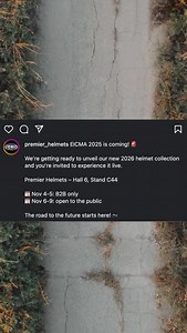 Premier Helmets at EICMA 2025. New collection. New era. Same passion. 📍 Hall 6 – Stand C44 Be part of the experience! | Premier Helmets