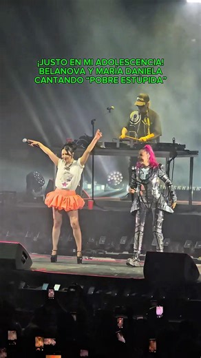 Belanova salió a cantar "Pobre Estúpida” con Maria Daniela y su sonido lasser 🤩✨