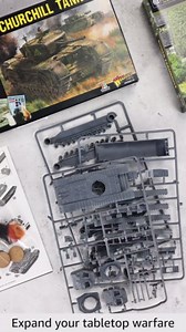 Warlord Bolt Action Churchill Infantry Tank 1:56 Tabletop Miniatures - Plastic Paintable Miniature WWII Soldiers Set, Unpainted Table Top 28mm Military Minifigures for Adults - Gaming Figurines Pack