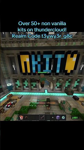 Insane kit pvp realm in bedrock realm code t3ywy3r_g8c #realmcode #minecraft
