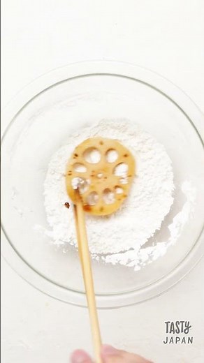 【シャキシャキ＆まろやか♪】れんこんの唐揚げにアレかけたらウマすぎた / Fried Lotus Root with Sweet Sauce (Nanban) #Shorts