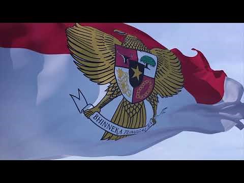 FLAG ANIMATION BENDERA MERAH PUTIH GARUDA - Free to Use