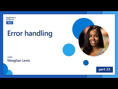 Error handling [23 of 35] | Rust for Beginners