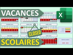 Calendriers automatiques des vacances scolaires