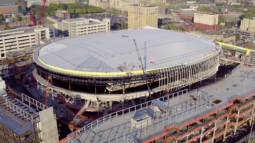 With 750 construction workers on site daily, the future home of the Detroit Red Wings is looking pretty impressive. New Little Caesars Arena photos: http://on.freep.com/2dy10Zi | Detroit Free Press