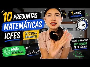 10 PREGUNTAS MATH ICFES | 10 TEMAS DIFERENTES (explicación incluida) 💡