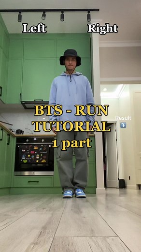 1 part !!! #bts #btsdance #btsrun #runtutorial #tutorialbts #slowedtutorial
