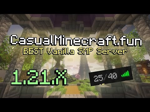 Best Vanilla SMP Server to Join | No Whitelist | Crossplay (Bedrock + Java) | CasualMinecraft.fun