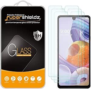 Supershieldz (3 Pack) Designed for LG Stylo 6 Tempered Glass Screen Protector, 0.33mm, Anti Scratch, Bubble Free