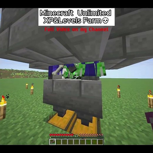 🔥 Unlimited XP in Minecraft?! (Too OP) #minecraftshorts #tutorial #minecraftxpfarm