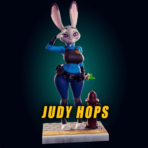 Judy Hopps Sexy Statue Hand Painted 220mm - Etsy