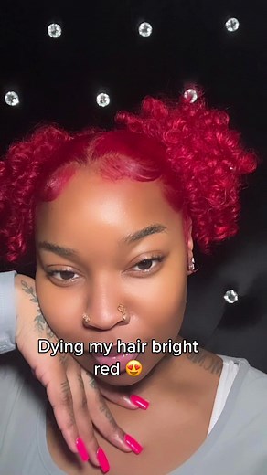 Bright Red Hair Transformation | Natural Hair Dyeing Process