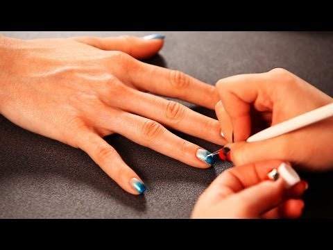 How to Paint Waves for a Beach Design | DIY Nail Art