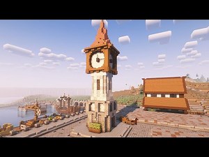 ⛏️How to Build a Clocktower Tutorial in Minecraft [Easy Build🗼]
